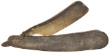 Early Folk Art Straight Razor