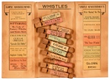 Salesman Sample Whistle Cardboard Display
