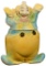 Yellow and Blue Clown Cookie Jar