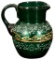 Small Green Glass Creamer