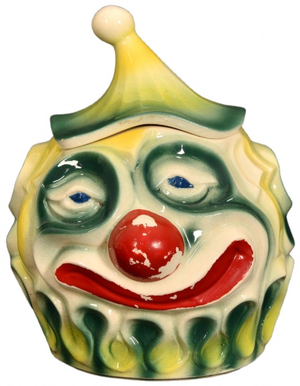 Sad Clown Cookie Jar