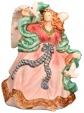 Lady with Dove Cookie Jar