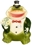 Froggie Goes A Courting Cookie Jar
