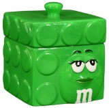 Green M&M Box Cookie Jar