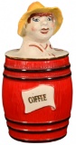 Coffee Jar with Boy Head
