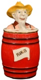 Peanut Jar with Farmer Head