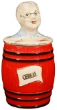 Cereal Jar with Old Lady Head
