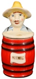 Nutmeg Jar with Boy Head