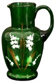 Green Glass Pitcher