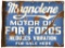 Magnolene Motor Oil For Fords Flange Sign