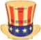 Uncle Sam Deposit Tickets Here 3-d Hat