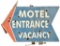 Motel Entrance Vacancy Neon Sign