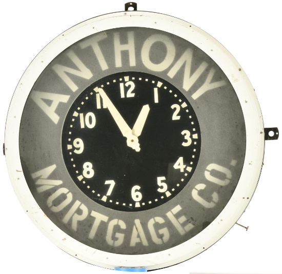 Anthony Mortgage Co. Neon Clock