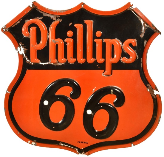 Phillips 66 Die Cut Neon Sign