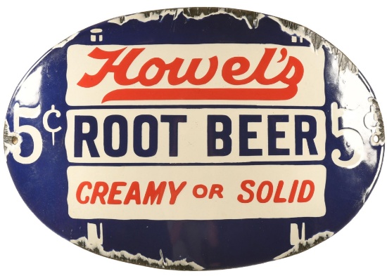 Howels Root Beer Curved Sign