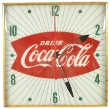 Drink Coca Cola Fishtail Pam Clock