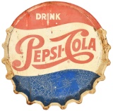 Pepsi Cola 3d Bottle Cap Sign