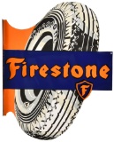 Firestone Die Cut Flange Reproduction Sign