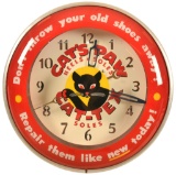 Cat's Paw Cat-tex Lighted Clock