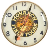 Monarch Finer Foods Telechron Lighted Clock