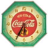 Ice Cold Coca Cola Neon Clock