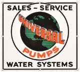 Universal Pumps Sales And Service Sign