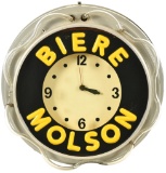 Biere Molson Neon Clock