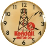 Kendall Motor Oil Lighted Clock