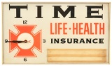 Time Life-health Insurance Lighted Clock