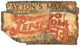 5 Cent Pepsi Cola Double Dot Payton's Market Sign