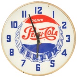 Pepsi Cola Lighted Clock