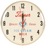 Turner Ice Cream And Milk Clock