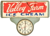 Valley Farm Ice Cream Lighted Clock