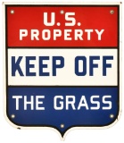 U.S. Property Keep Off The Grass Sign