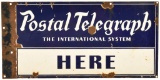 Postal Telegraph Here Flange Sign