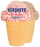 Hershey's Ice Cream Diecut Sign Nos