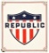 Republic Gasoline Pump Plate