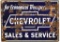 Chevrolet Sales And Service Sign