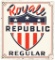 Royal Republic Regular Gasoline Pump Plate