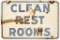 Clean Restrooms Sign