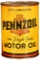 Pennzoil Motor Oil With Airplane 1 Quart Can