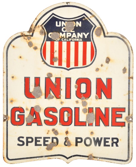 Union Gasoline Speed And Power Curb Sign