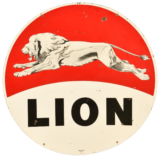 Lion Gasoline Identification Sign