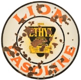 Lion Ethyl Gasoline Curb Sign