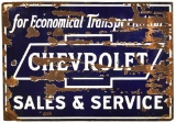 Chevrolet Sales And Service Sign
