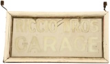 Early Riccio Bros. Garage Hanging Sign