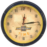 Chevrolet Neon Clock