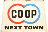 Co Op Next Town Sign