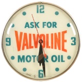 Valvoline Motor Oil Pam Clock