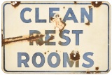 Clean Restrooms Sign